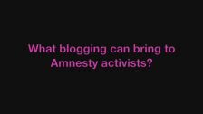 Blogging for human rights