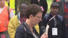 Nyamalo and Opiata at the Amnesty UK AGM 09