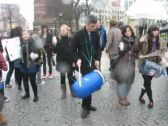 Womens Day samba band by AI Youth in Belfast