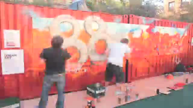 Graffiti art event at the Edinburgh festival